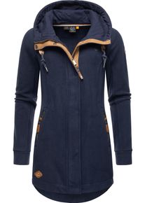 Ragwear Damen Parka "Letti Fleece", blau, sportlich, Gr. XXXL, Fleece, Obermaterial: 100% Polyester, Jacken, Sportliche Damen Fleecejacke mit Kapuze