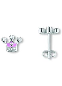 ONE ELEMENT Damen Paar Ohrhänger "Zirkonia Krone Ohrringe Ohrstecker aus 925 Silber", Kinder, Silber 925 (Sterlingsilber), silber, Silber 925
