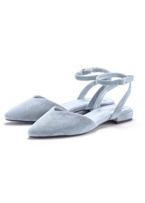 Lascana Damen Ballerina, Gr. 37, blau, Obermaterial: 100% Textilmaterial. Futter: 100% Lederimitat. Decksohle: 100% Lederimitat. Laufsohle: 100%