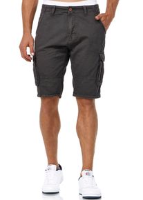 INDICODE Herren Cargoshorts "INMonroe", grau, modisch, Gr. XXL, unifarben, Web, Obermaterial: 100% Baumwolle, Hosen