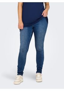 Only CARMAKOMA Damen Skinny-fit-Jeans "CARMILA HW SKINNY DNM ANA3994 NOOS", blau, modisch, Gr. 48, unifarben, Denim/Jeans, Obermaterial: 94%