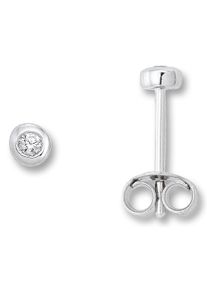 ONE ELEMENT Damen Paar Ohrhänger "Zirkonia Zarge Ohrringe Ohrstecker aus 925 Silber", Damen, Silber 925 (Sterlingsilber), silber, Silber 925