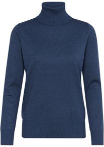 Saint Tropez Damen Rollkragenpullover "J2046, MilaSZ Rollneck", blau, modisch, Gr. M, meliert, Strick, Obermaterial: 80% Viskose, 20% Polyacryl,