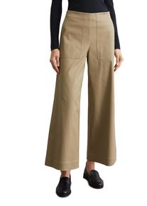 Marc O'Polo MARC O'POLO Damen Culotte, beige, casual, Gr. 34, Web, Obermaterial: 69% Baumwolle, 29% Lyocell, 2% Elasthan, Hosen, mit seitlichem, nahtfeinem