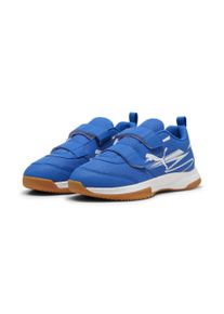 Puma Kinder Trainingsschuh "Varion II Hallensportschuhe Jugendliche", Gr. 35,5, blau, Obermaterial: Textil, Synthetik; Futter: Textil; Innensohle: