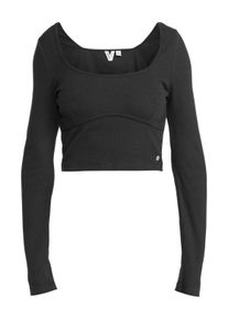 Roxy Damen Shirttop "Pretty Please", grau, Gr. XS, 58% Baumwolle, 39% Polyester, 3% Elasthan, Tops
