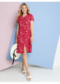Classic Basics Damen Sommerkleid "Kleid", bunt, Gr. 38, geblümt, gemustert, mehrfarbig, 100% Viskose, Kleider