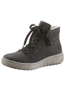 Rieker Damen Winterboots, Gr. 41, grau, Lederimitat, sportlich, Schuhe, mit herausnehmbarer Einlage