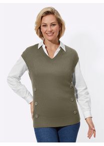 Classic Basics Damen Pullunder "Pullunder", grün, Gr. 46, unifarben, 100% Polyacryl, Pullover