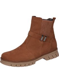 Waldläufer WALDLÄUFER Damen Chelseaboots "H-XARA", Gr. 3,5, braun, Nubukleder, Elastischer Einsatz, unifarben, sportlich, Schuhe, Schlupfboots, Stiefelette,