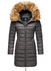 Marikoo Damen Steppmantel "Rose-Stepp", grau, modisch, Gr. 4XL, Oberstoff: 100% Nylon, Futter: 100% Polyester, Wattierung: 100% Polyester,