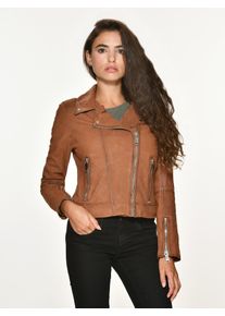 Maze Damen Lederjacke "Romie", braun, Gr. XL, Obermaterial: 100% Lammleder / Futter: 100% Polyester, Jacken