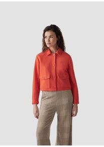 Lecomte Damen Blouson "Lecomte Kurzjacke in leuchtendem Orange für einen trendigen Look", orange, feminin, Gr. 42, unifarben, 70%Polyester