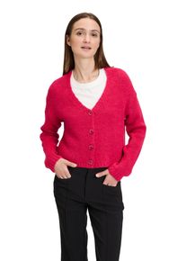Cartoon Damen Strickjacke "Cartoon Strick-Cardigan mit V-Ausschnitt", lila, modisch, Gr. 46, Obermaterial: 57% Polyacryl, 29% Polyamid, 7% Wolle, 7%