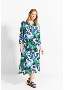 Cecil Damen Midikleid, weiß, casual, Gr. M, bedruckt, Stoff, 100% Viskose, Kleider, aus Viskose