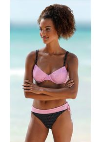 Buffalo Damen Bikini-Hose "Florida", rosa, Gr. 38, gepunktet, Polyamid, Badehosen, mit Zierschleife, Mix-Kini