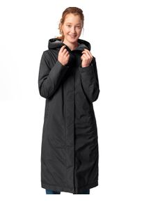 Vaude Damen Langmantel "WOMEN'S COREWAY COAT", schwarz, sportlich, Gr. 40, unifarben, Web, Obermaterial: 100% Polyester, Mäntel