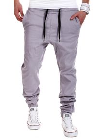 behype Herren Chinohose "LUKE", grau, Gr. 29, 98% Baumwolle, 2% Elasthan, Hosen, mit elastischem Bund