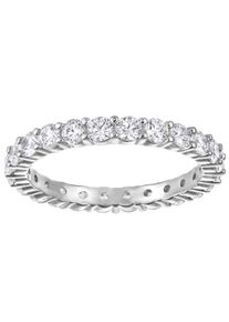 Swarovski Damen Fingerring "Matrix Tennis Vittore, 5257465, /-79, /-90, 5237742, 5257516", 55, Metall, silber, Metall, Fingerringe, mit Swarovski