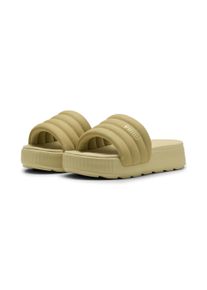 Puma Sandale "Karmen Puffy Aqua Metallics Slides Damen", Gr. 35,5gold light sand beige, Obermaterial: Synthetik; Futter: No lining; Innensohle: