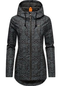 Ragwear Damen Outdoorjacke "Zuzka Ikat", schwarz, casual, Gr. XS, Außenmaterial: 100% Polyester, Innenfutter: 100% Polyester, Jacken, Wasserdichte