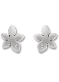 ONE ELEMENT Damen Paar Ohrhänger "Zirkonia Blume Ohrringe Ohrstecker aus 925 Silber", Kinder, Silber 925 (Sterlingsilber), silber, Silber 925