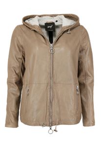 Maze Damen Lederjacke "42020115", braun, Gr. M, Obermaterial: 100% Lammleder / Innenfutter: 90% Polyester, 10% Polyester / Ärmelfutter: 100%