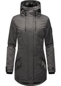 Navahoo Damen Wintermantel "Avrille II", grau, modisch, Gr. XL, Oberstoff: 70% Baumwolle, 30% Polyester, Futter: 100% Polyester, Wattierung: 100%