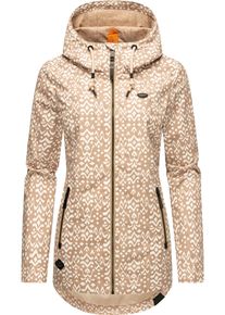 Ragwear Damen Outdoorjacke "Zuzka Ikat", braun, casual, Gr. XL, Außenmaterial: 100% Polyester, Innenfutter: 100% Polyester, Jacken, Wasserdichte
