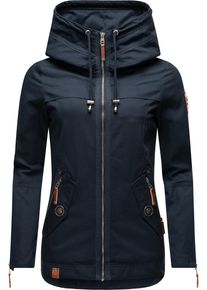 Navahoo Damen Outdoorjacke "Wekoo", blau, modisch, Gr. M, Oberstoff: 100% Baumwolle, Futter: 100% Polyester, Ärmelfutter: 100% Polyester, Jacken,