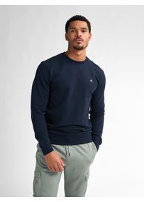Herren Sweatshirt, blau, casual, Gr. XXXL, PETROL INDUSTRIES, unifarben, Sweatware, Obermaterial: 95% Baumwolle, 5% Elasthan, Sweatshirts, mit Logo