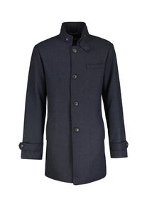 Lerros Herren Langjacke "Lerros Mantel in elegant-sportivem Design", blau, Gr. 56, 60% Polyester, 20% Wolle, 20% Acryl, Jacken, Keine Angabe