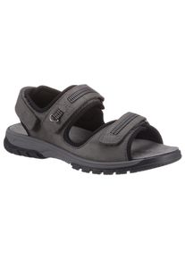 Waldläufer WALDLÄUFER Herren Sandale "Harald", Gr. 11, grau, Nubukleder, sportlich, Schuhe, Sommerschuh, Klettschuh, Outdoorsandale, mit Klettriemchen, H-Weite