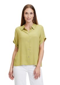 Cartoon Damen Schlupfbluse "Cartoon Oversize-Bluse mit Kragen", grün, casual, Gr. 34, Obermaterial: 100% Viskose., Blusen