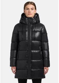Khujo Damen Steppjacke "Jadet2-YM", schwarz, casual, Gr. XL, Material: 100% Nylon, Futter: 100% Nylon, Wattierung: 100% Polyester, Jacken,