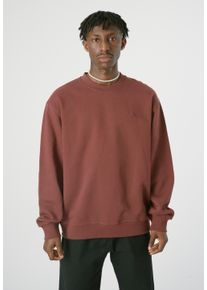 Cleptomanicx Herren Sweatshirt "Embro Gull Mono", rot, casual, Gr. M, bestickt, 100% Baumwolle, Sweatshirts, mit schöner Stickerei