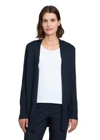 Betty Barclay Damen Strickjacke "Betty Barclay Feinstrickjacke mit Lurexkanten", blau, feminin, Gr. 38, Strick, Obermaterial: 72% Viskose, 28%