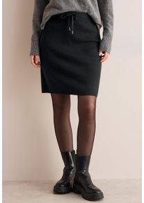 Cecil Damen Minirock, schwarz, casual, Gr. L, unifarben, Stoff, Web, 33% Polyester, 31% Polyacryl, 24% Baumwolle, 12% Nylon, Röcke, softer Materialmix