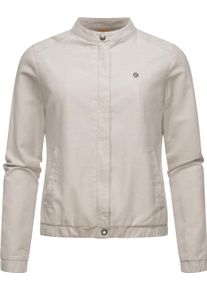 Ragwear Damen Kurzjacke "Malawi Linen", weiß, casual, Gr. M, Obermaterial: 65% Baumwolle, 35% Leinen, Innenfutter: 100% Polyester, Jacken, Leichte