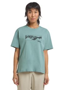 Jack Wolfskin Damen T-Shirt "CORDILLERA T W"mountain, softjade, Gr. L, Oberstoff: 100% BAUMWOLLE ; Oberstoff: 100% BAUMWOLLE, Shirts