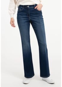 Recover Pants Damen 5-Pocket-Jeans "TANJA", blau, casual, Gr. 40, unifarben, 92% Baumwolle;6% Polyester;2% Elasthan, Jeans, mit Shapingeffekt