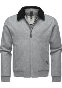 Ragwear Herren Outdoorjacke "Sivval Felt", grau, casual, Gr. XXXL, angeraute Sweatware, Obermaterial: 100% Polyester, Innenfutter: 100% Polyester,