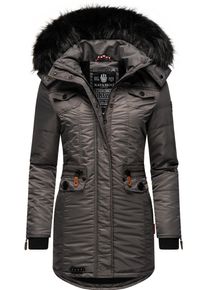 Navahoo Damen Steppmantel "Schätzchen", grau, modisch, Gr. L, Obermaterial: 100% Nylon, Futter: 100% Polyester, Wattierung: 100% Polyester,