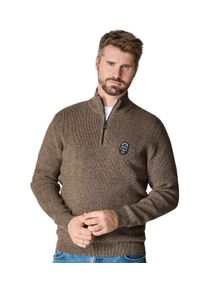 Casamoda Herren Troyer "Casamoda Troyer uni", braun, Gr. XL, 62% Baumwolle, 28% Polyester, 10% Polyamid, Pullover