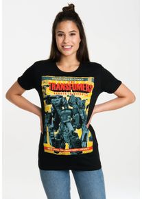 logoshirt Damen T-Shirt "Transformers - Robots In Disguise", schwarz, casual, Gr. XS, bedruckt, 100% Baumwolle, Shirts, mit lizenziertem