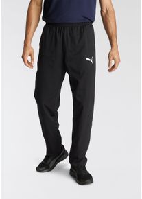 Puma Herren Trainingshose "ACTIVE WOVEN PANTS OP SRL", schwarz, sportlich, Gr. S, unifarben, Twill, Obermaterial: 100% Polyester. Futter: 100%