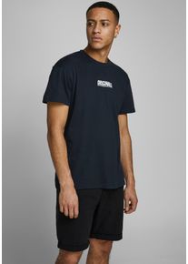 Jack & Jones JACK & JONES Herren Shorts "JPSTRICK ORIGINAL SHORT", schwarz, modisch, Gr. S, unifarben, Web, Obermaterial: 98% Baumwolle, 2% Elasthan, Hosen