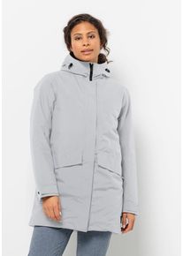 Jack Wolfskin Damen Funktionsmantel "TEMPELHOF COAT W", grau, Gr. S, OBERSTOFF 100% POLYESTER, FUTTER 100% POLYESTER FÜLLUNG 100% POLYESTER, Mäntel