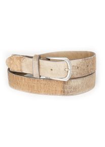 JCC Damen Ledergürtel, grün, Gr. 80, 100% Leder Rind, Gürtel