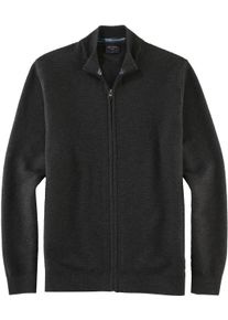 OLYMP Herren Strickjacke "OLYMP Strick Casual", grau, Gr. S, Obermaterial: 100% Baumwolle, Strickjacken
